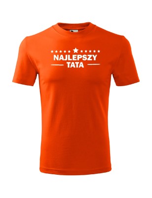 T-shirt męski najlepszy tata - 10 kolorów do wyboru