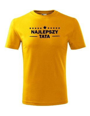 T-shirt męski najlepszy tata - 10 kolorów do wyboru