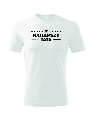 T-shirt męski najlepszy tata - 10 kolorów do wyboru