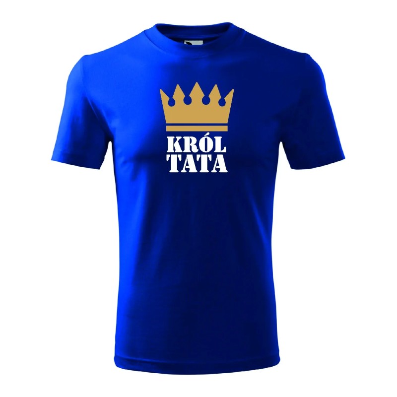 T-shirt męski król tata - 10 kolorów do wyboru