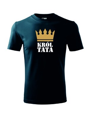 T-shirt męski król tata - 10 kolorów do wyboru