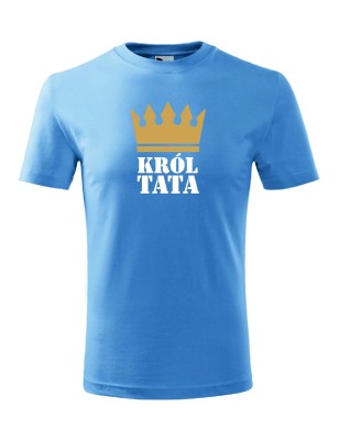 T-shirt męski król tata - 10 kolorów do wyboru