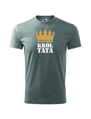 T-shirt męski król tata - 10 kolorów do wyboru