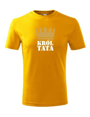 T-shirt męski król tata - 10 kolorów do wyboru