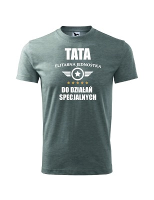 T-shirt męskI tata elitarna jednostka - 10 kolorów do wyboru