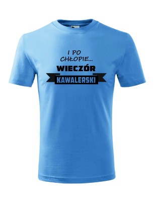 T-shirt męski i po chłopie - 10 kolorów do wyboru