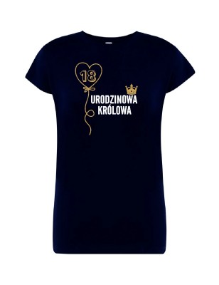 T-shirt urodzinowa Królowa - 10 kolorów do wyboru