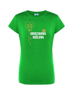 T-shirt urodzinowa Królowa - 10 kolorów do wyboru