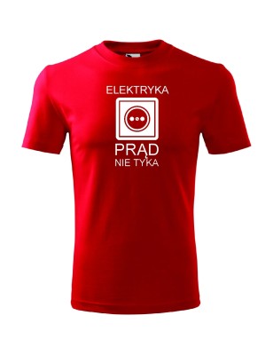 T-shirt męski elektryka prąd nie tyka - 10 kolorów do wyboru