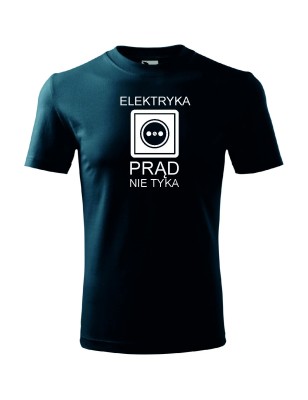 T-shirt męski elektryka prąd nie tyka - 10 kolorów do wyboru