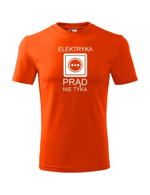 T-shirt męski elektryka prąd nie tyka - 10 kolorów do wyboru