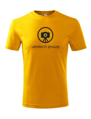 T-shirt męski uśmiech proszę - 10 kolorów do wyboru