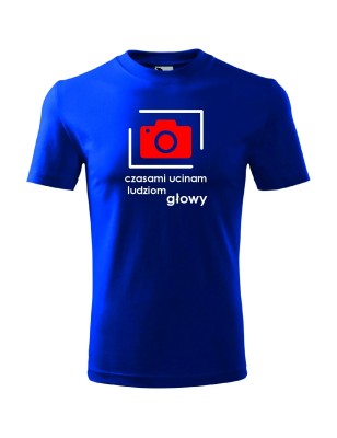 T-shirt męski czasami ucinam głowy - 10 kolorów do wyboru