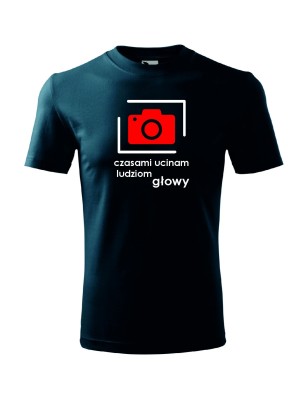 T-shirt męski czasami ucinam głowy - 10 kolorów do wyboru