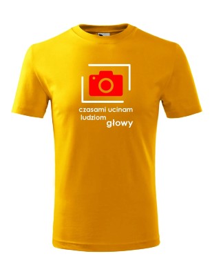 T-shirt męski czasami ucinam głowy - 10 kolorów do wyboru