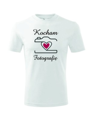 T-shirt męski kocham fotografię - 10 kolorów do wyboru