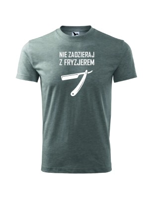 T-shirt męski nie zadzieraj z fryzjerem - 10 kolorów do wyboru