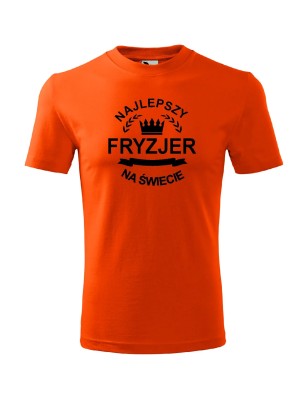 T-shirt męski najlepszy fryzjer na świecie - 10 kolorów do wyboru