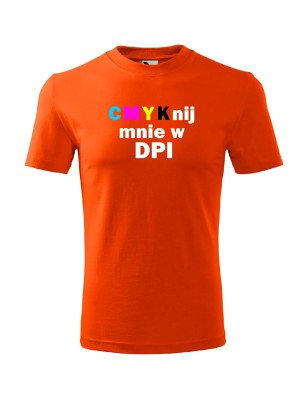 T-shirt męski CMYKnij mnie w DPI - 10 kolorów do wyboru