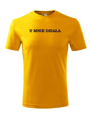 T-shirt męski u mnie działa - 10 kolorów do wyboru