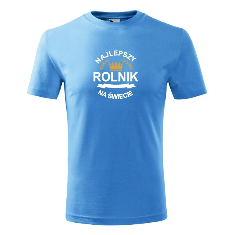 T-shirt męski najlepszy rolnik na świecie - 10 kolorów do wyboru