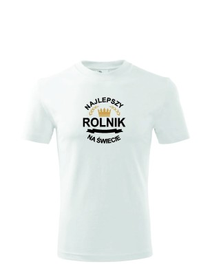 T-shirt męski najlepszy rolnik na świecie - 10 kolorów do wyboru