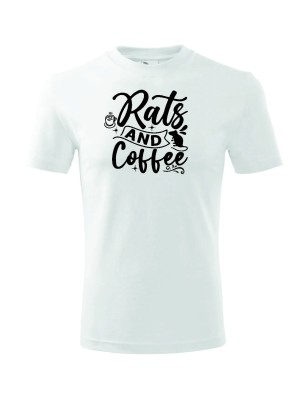 T-shirt męski rats and coffee- 10 kolorów do wyboru