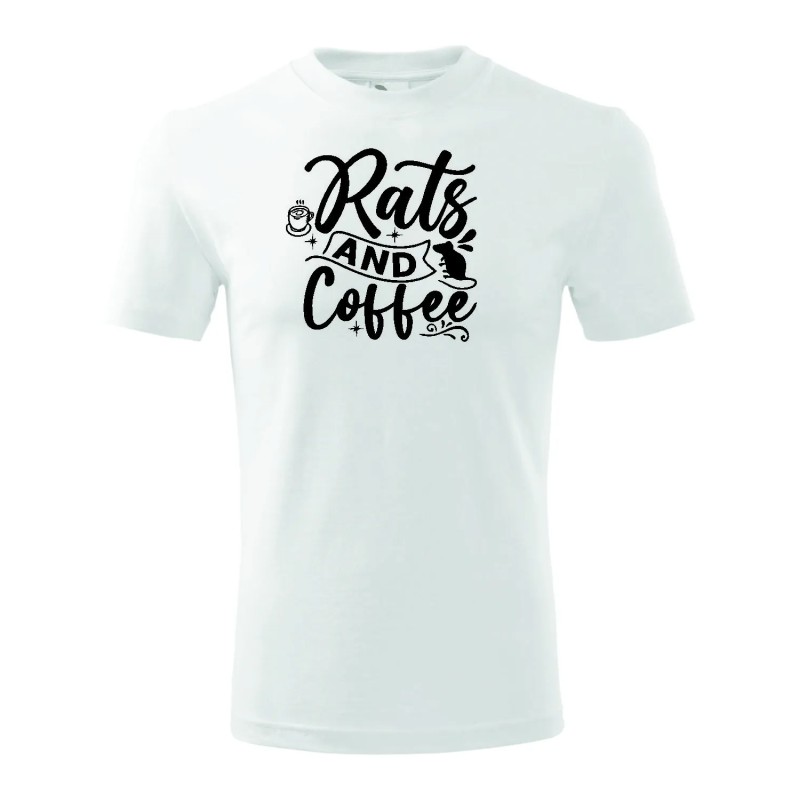 T-shirt męski rats and coffee- 10 kolorów do wyboru