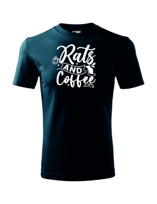 T-shirt męski rats and coffee- 10 kolorów do wyboru