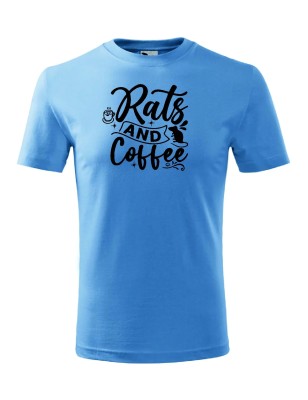 T-shirt męski rats and coffee- 10 kolorów do wyboru