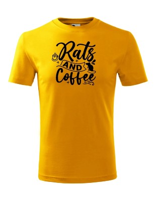 T-shirt męski rats and coffee- 10 kolorów do wyboru