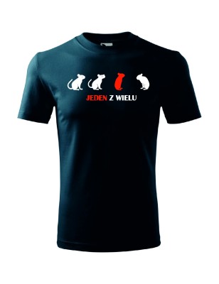 T-shirt męski jeden z wielu - 10 kolorów do wyboru