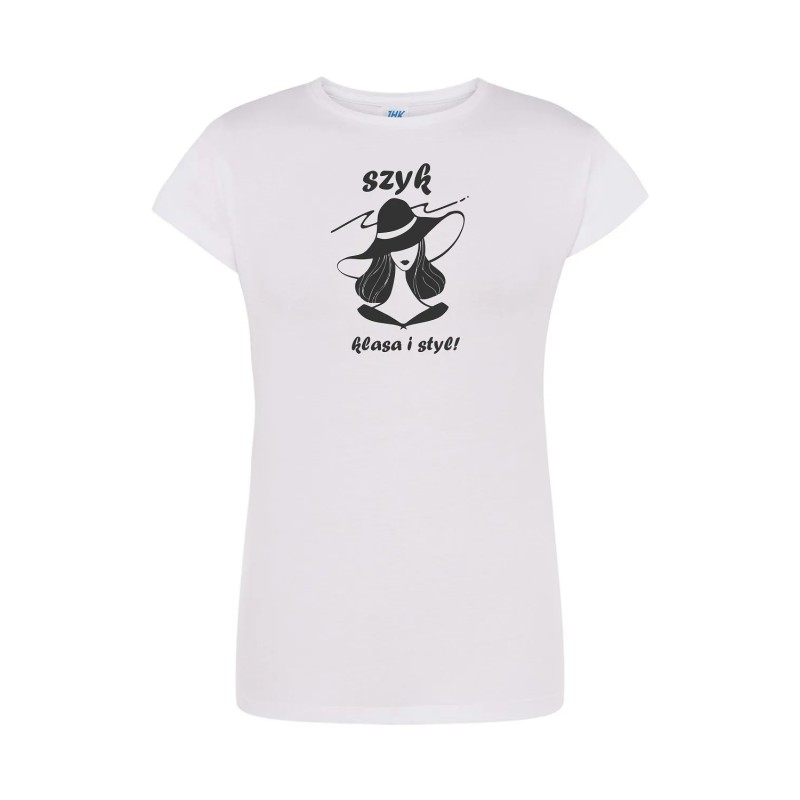 T-shirt damski szyk klasa i styl - 10 kolorów do wyboru