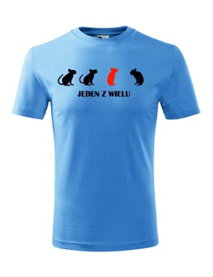 T-shirt męski jeden z wielu - 10 kolorów do wyboru