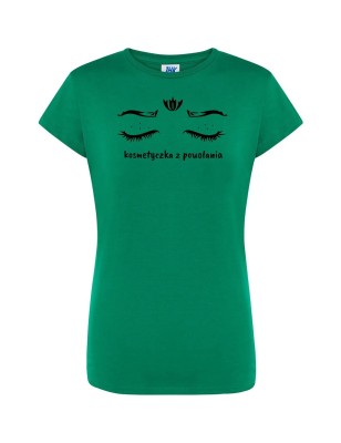 T-shirt damski kosmetyczka z powołania - 10 kolorów do wyboru