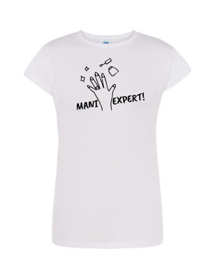 T-shirt damski mani expert - 10 kolorów do wyboru