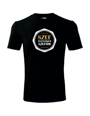 T-shirt męski szef wszystkich szefów - 10 kolorów do wyboru