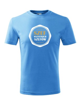 T-shirt męski szef wszystkich szefów - 10 kolorów do wyboru