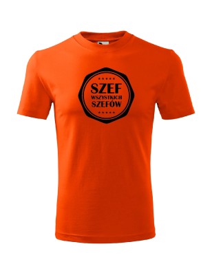 T-shirt męski szef wszystkich szefów - 10 kolorów do wyboru