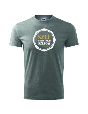 T-shirt męski szef wszystkich szefów - 10 kolorów do wyboru