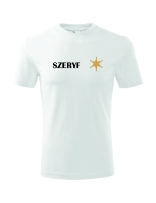 T-shirt męski szeryf - 10 kolorów do wyboru