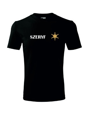 T-shirt męski szeryf - 10 kolorów do wyboru