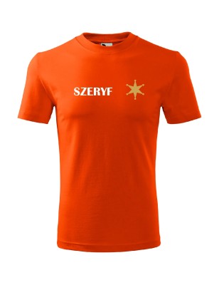 T-shirt męski szeryf - 10 kolorów do wyboru