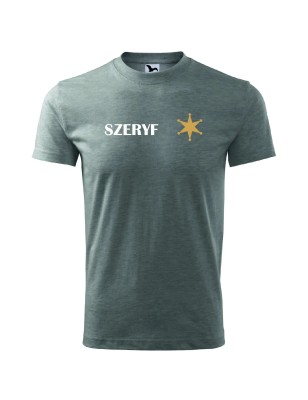 T-shirt męski szeryf - 10 kolorów do wyboru