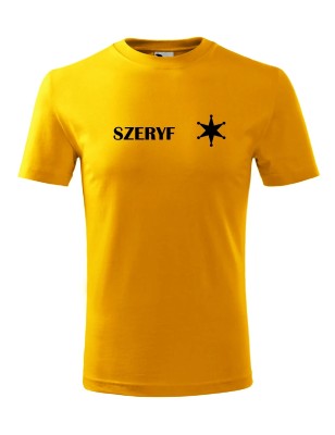 T-shirt męski szeryf - 10 kolorów do wyboru