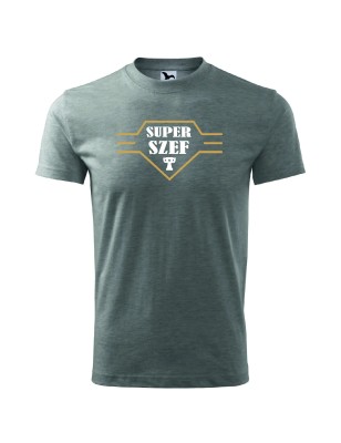 T-shirt męski super szef- 10 kolorów do wyboru