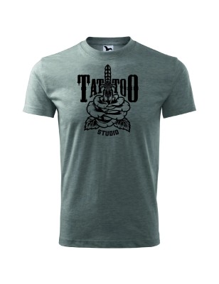 T-shirt męski tattoo studio - 10 kolorów do wyboru