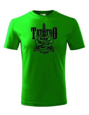 T-shirt męski tattoo studio - 10 kolorów do wyboru