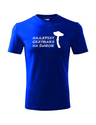 T-shirt męski najlepszy grzybiarz na świecie - 10 kolorów do wyboru