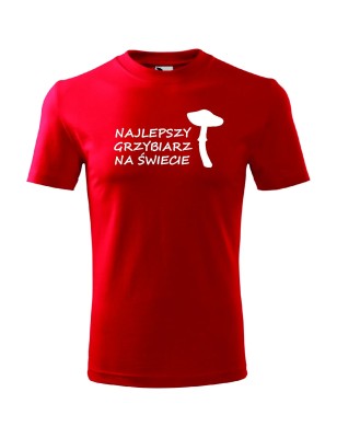 T-shirt męski najlepszy grzybiarz na świecie - 10 kolorów do wyboru